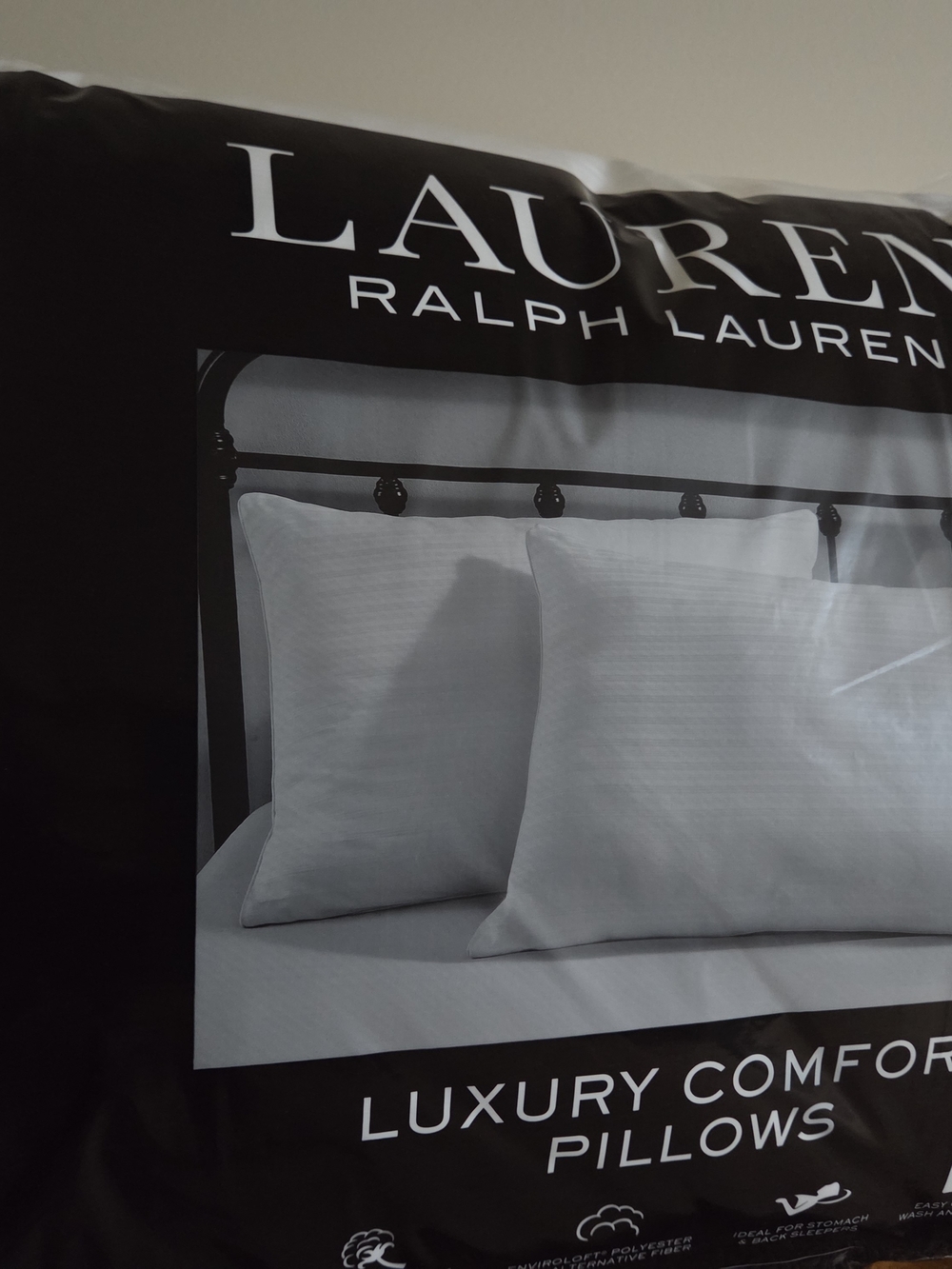Ralph Lauren White Luxury Comfort Pillows - Pair